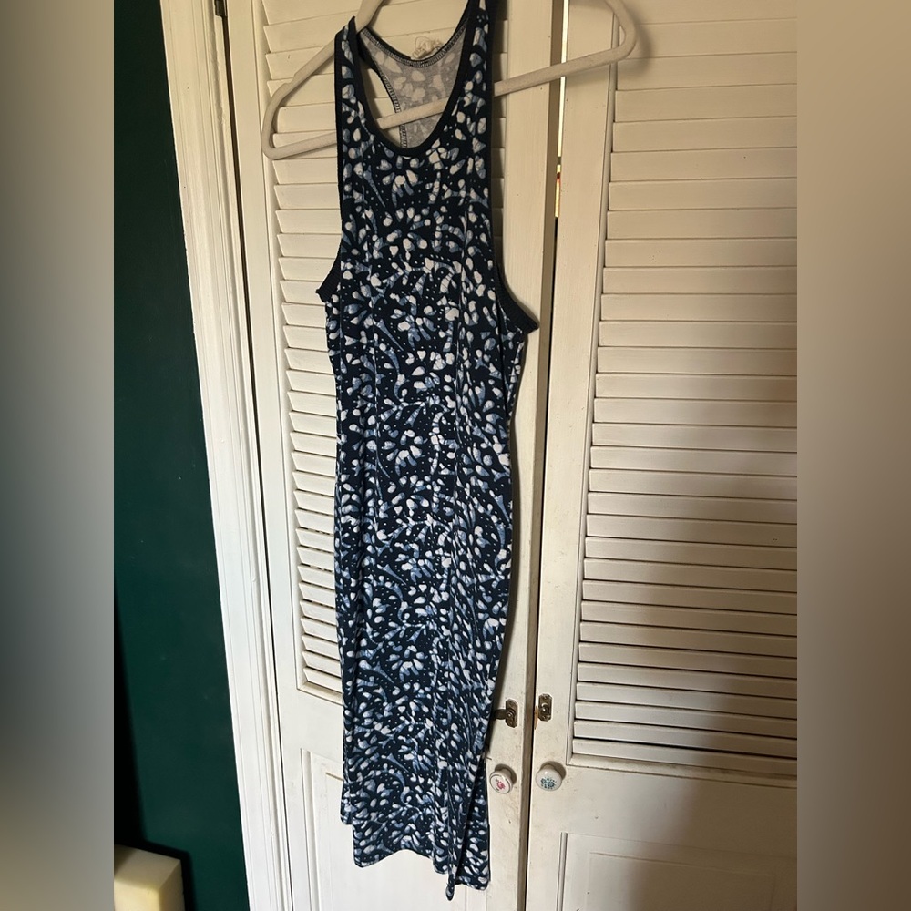 LOFT | Space Dye Racerback Midi Dress